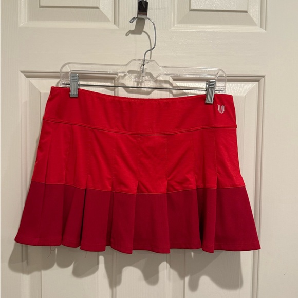 EleVen by Venus Williams Red Flutter Skirt - Picture 1 of 7
